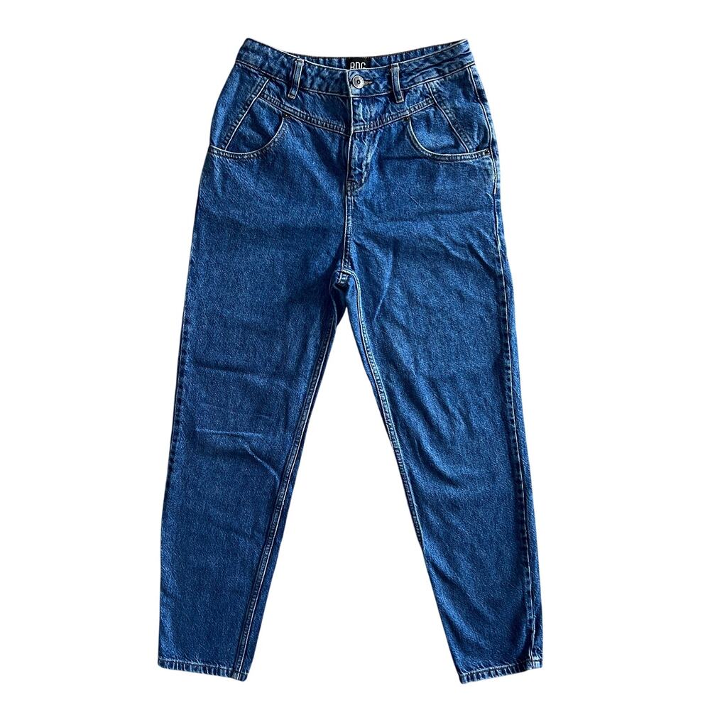 BDG High Rise Mom Jeans Blue Denim Tapered Leg W29 L32 Zip Fly
